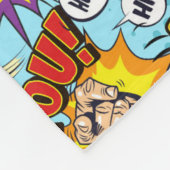 Couverture Polaire Motif de bandes dessinées personnalisées (Coin)