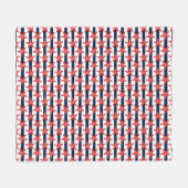 Couverture Polaire Motif de bannière étoilée (Devant (Horizontal))