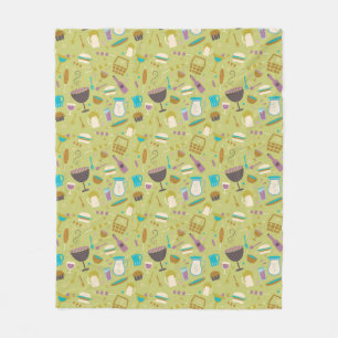Couverture Polaire Motif de barbecue