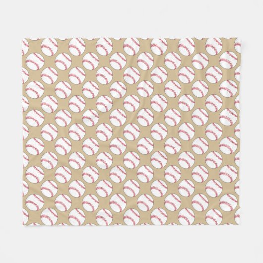 Couverture Polaire Motif de baseball (Devant (Horizontal))