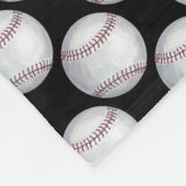 Couverture Polaire Motif de baseball peint (Coin)