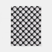 Couverture Polaire Motif de baseball peint (Devant)