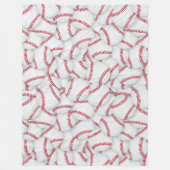 Couverture Polaire Motif de baseballs en couche (Devant)