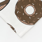 Couverture Polaire Motif de beignes, beignets de chocolat, beignets d (Coin)