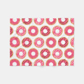Couverture Polaire Motif de beignets roses mignons (Devant (Horizontal))