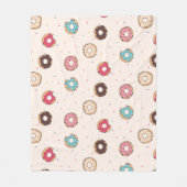 Couverture Polaire Motif de beignets sucrés (Devant)