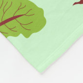 Couverture Polaire Motif de betteraves (Coin)