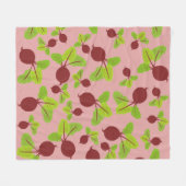 Couverture Polaire Motif de betteraves (Devant (Horizontal))