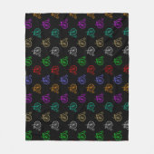 Couverture Polaire Motif de bicyclette rétro (Devant)