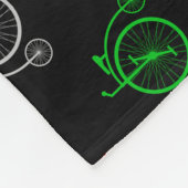 Couverture Polaire Motif de bicyclette rétro (Coin)