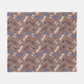 Couverture Polaire Motif de bogues (Devant (Horizontal))