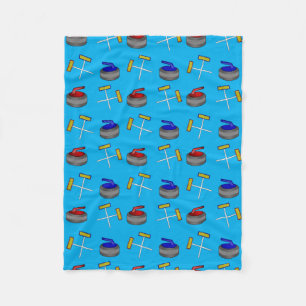 Couverture Polaire motif de bordage de bleu de ciel