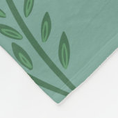 Couverture Polaire Motif de bordure orange (Coin)