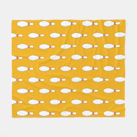 Couverture Polaire Motif de Bowling Skittle (Devant (Horizontal))