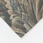 Couverture Polaire Motif de Brocade bleu-bleu sombre (Coin)