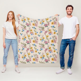 Couverture Polaire Motif de broderie florale BUGS BUNNY™