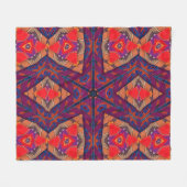 Couverture Polaire Motif de broderie guatémaltèque (Devant (Horizontal))