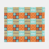 Couverture Polaire motif de Bruit-art - cousant (Devant (Horizontal))