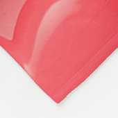 Couverture Polaire Motif de bulle rose et rouge Coeurs (Coin)