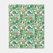 Couverture Polaire Motif de cactus d'aquarelle (Devant)
