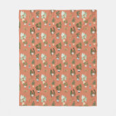 Couverture Polaire Motif de cactus sauvage (Devant)