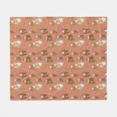 Couverture Polaire Motif de cactus sauvage (Devant (Horizontal))