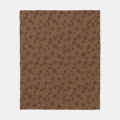 Couverture Polaire Motif de café (Devant)