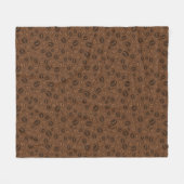 Couverture Polaire Motif de café (Devant (Horizontal))