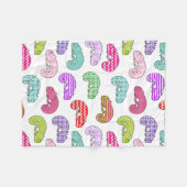 Couverture Polaire Motif de caméléon d'arc-en-ciel (Devant (Horizontal))
