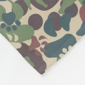 Couverture Polaire Motif de camouflage de chien (Coin)