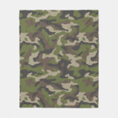 Couverture Polaire Motif de camouflage vert (Devant)
