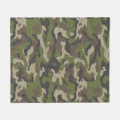 Couverture Polaire Motif de camouflage vert (Devant (Horizontal))