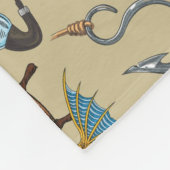 Couverture Polaire Motif de capitaine de la marine marchande poisson (Coin)