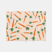 Couverture Polaire Motif de carottes orange (Devant (Horizontal))