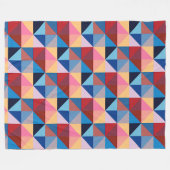 Couverture Polaire Motif de Carré de surface (Devant (Horizontal))