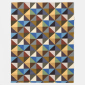Couverture Polaire Motif de Carré de surface (Devant)
