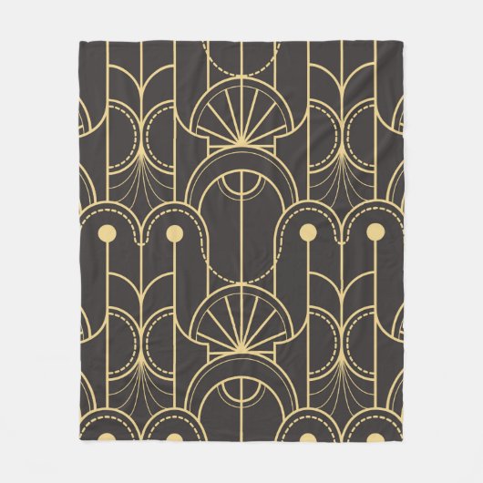 Couverture Polaire Motif de carreaux géométriques modernes (Devant)