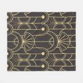 Couverture Polaire Motif de carreaux géométriques modernes (Devant (Horizontal))