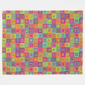 Couverture Polaire Motif de carrés (Devant (Horizontal))