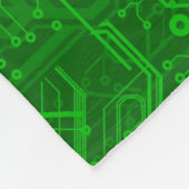 Couverture Polaire Motif de carte électronique de vert (Coin)