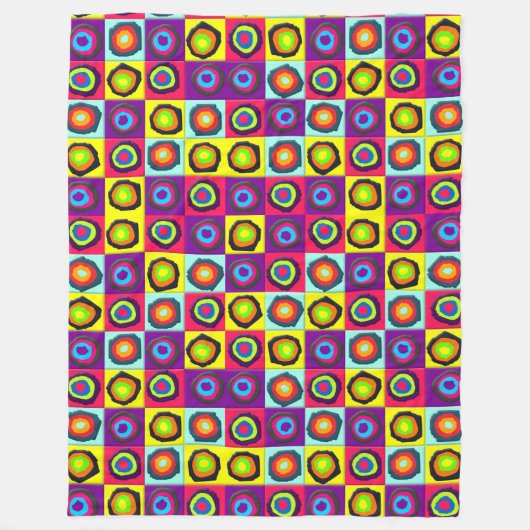 Couverture Polaire motif de cercles (Devant)