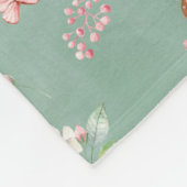 Couverture Polaire Motif de cerfs à l'aquarelle (Coin)