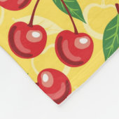 Couverture Polaire Motif de cerise (Coin)