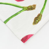 Couverture Polaire Motif de cerises d'aquarelle (Coin)