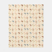 Couverture Polaire Motif de champignons (Devant)