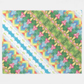 Couverture Polaire Motif de champignons (Devant (Horizontal))
