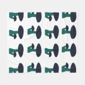 Couverture Polaire Motif de champignons mignons (Devant (Horizontal))