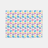 Couverture Polaire Motif de chasse à oeuf de pâques d'aquarelle (Devant (Horizontal))