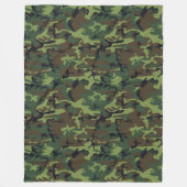 COUVERTURE POLAIRE MOTIF DE CHASSE CAMOFLAGE (Devant)