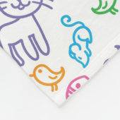 Couverture Polaire motif de chat (Coin)